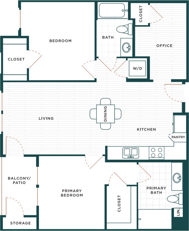 B1 + Den 2236 2236 floor plan